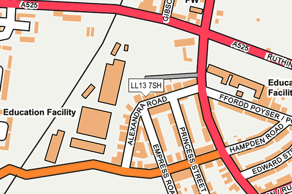 LL13 7SH map - OS OpenMap – Local (Ordnance Survey)