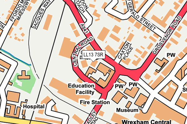 LL13 7SR map - OS OpenMap – Local (Ordnance Survey)