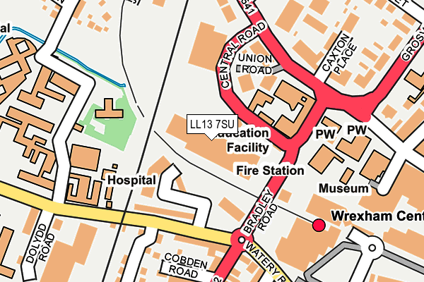 LL13 7SU map - OS OpenMap – Local (Ordnance Survey)