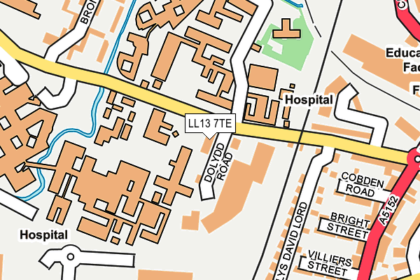 LL13 7TE map - OS OpenMap – Local (Ordnance Survey)