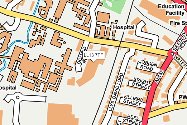 LL13 7TF map - OS OpenMap – Local (Ordnance Survey)