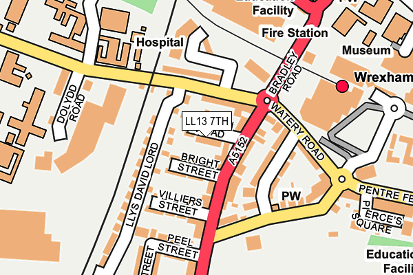 LL13 7TH map - OS OpenMap – Local (Ordnance Survey)