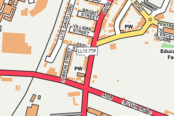 LL13 7TP map - OS OpenMap – Local (Ordnance Survey)