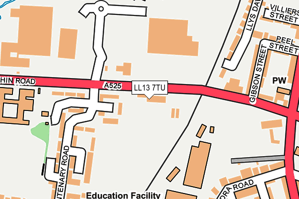 LL13 7TU map - OS OpenMap – Local (Ordnance Survey)