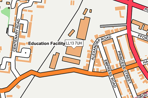 LL13 7UH map - OS OpenMap – Local (Ordnance Survey)