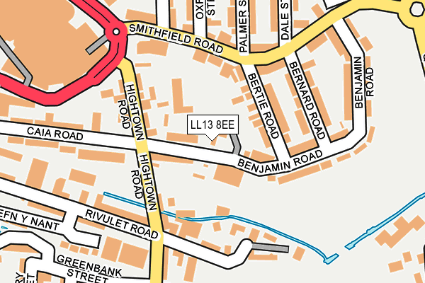 LL13 8EE map - OS OpenMap – Local (Ordnance Survey)