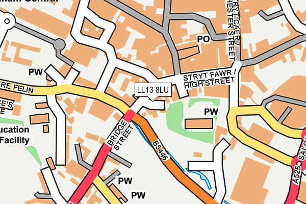 LL13 8LU map - OS OpenMap – Local (Ordnance Survey)