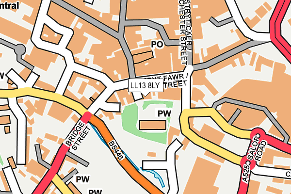 LL13 8LY map - OS OpenMap – Local (Ordnance Survey)