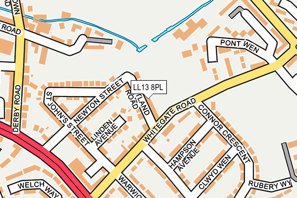 LL13 8PL map - OS OpenMap – Local (Ordnance Survey)