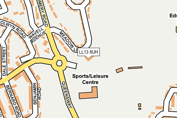LL13 8UH map - OS OpenMap – Local (Ordnance Survey)
