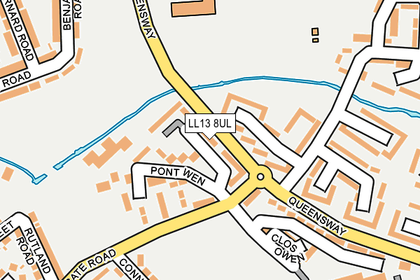 LL13 8UL map - OS OpenMap – Local (Ordnance Survey)