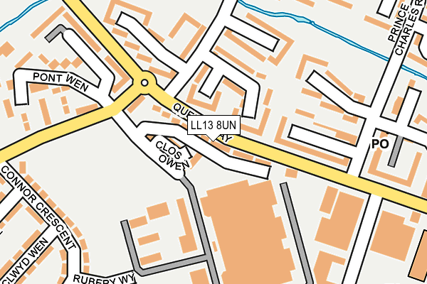 LL13 8UN map - OS OpenMap – Local (Ordnance Survey)