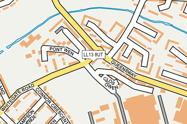 LL13 8UT map - OS OpenMap – Local (Ordnance Survey)