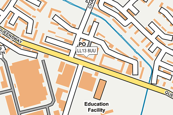 LL13 8UU map - OS OpenMap – Local (Ordnance Survey)