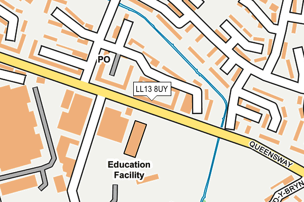 LL13 8UY map - OS OpenMap – Local (Ordnance Survey)