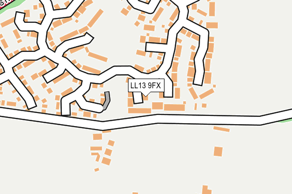 LL13 9FX map - OS OpenMap – Local (Ordnance Survey)