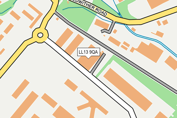 LL13 9QA map - OS OpenMap – Local (Ordnance Survey)