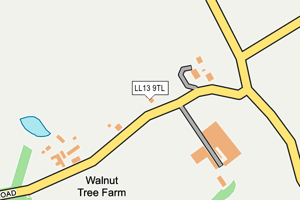 LL13 9TL map - OS OpenMap – Local (Ordnance Survey)