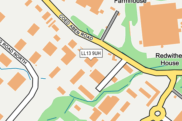 LL13 9UH map - OS OpenMap – Local (Ordnance Survey)