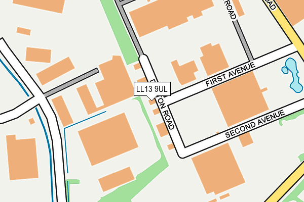 LL13 9UL map - OS OpenMap – Local (Ordnance Survey)
