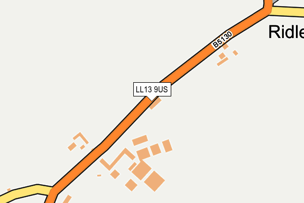 LL13 9US map - OS OpenMap – Local (Ordnance Survey)