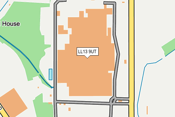 LL13 9UT map - OS OpenMap – Local (Ordnance Survey)