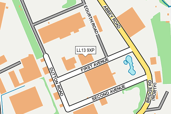 LL13 9XP map - OS OpenMap – Local (Ordnance Survey)
