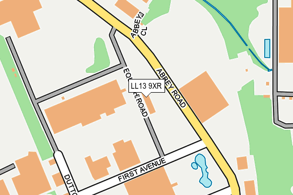 LL13 9XR map - OS OpenMap – Local (Ordnance Survey)