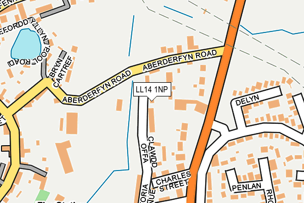 LL14 1NP map - OS OpenMap – Local (Ordnance Survey)