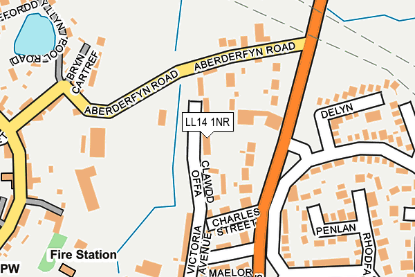 LL14 1NR map - OS OpenMap – Local (Ordnance Survey)