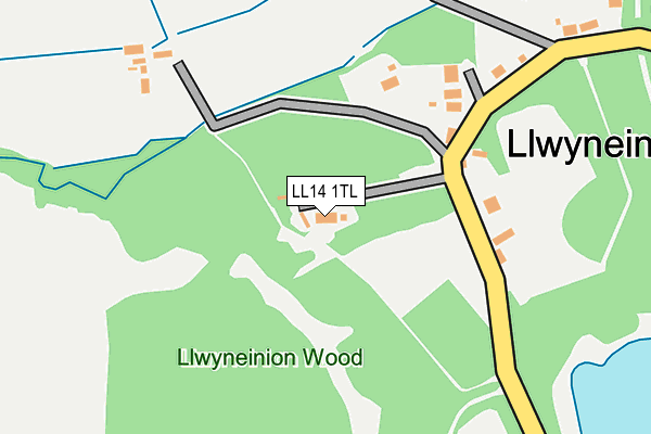 LL14 1TL map - OS OpenMap – Local (Ordnance Survey)