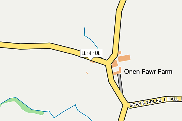 LL14 1UL map - OS OpenMap – Local (Ordnance Survey)