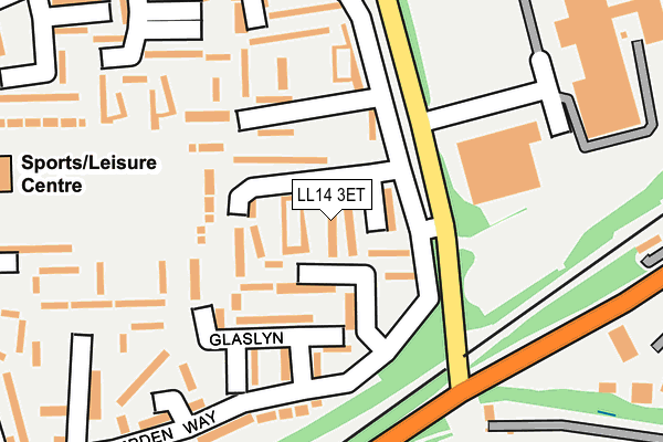 LL14 3ET map - OS OpenMap – Local (Ordnance Survey)