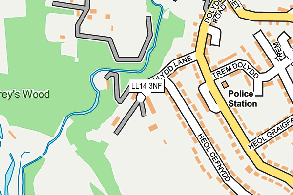 LL14 3NF map - OS OpenMap – Local (Ordnance Survey)