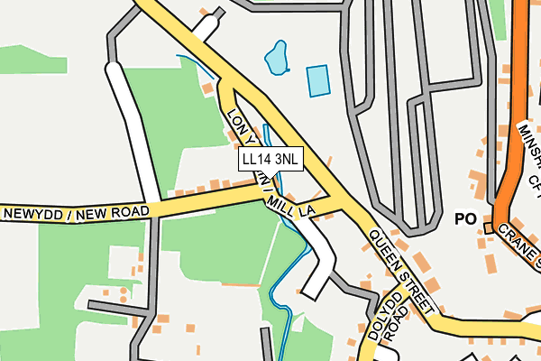 LL14 3NL map - OS OpenMap – Local (Ordnance Survey)