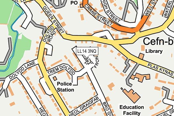 LL14 3NQ map - OS OpenMap – Local (Ordnance Survey)