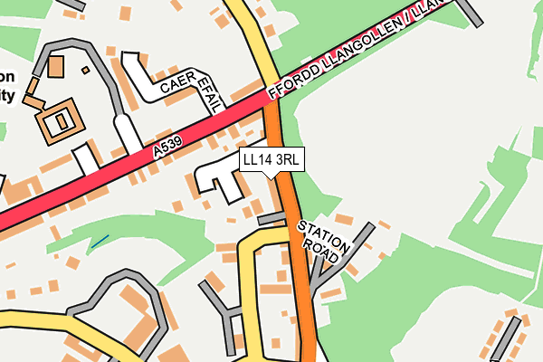 LL14 3RL map - OS OpenMap – Local (Ordnance Survey)