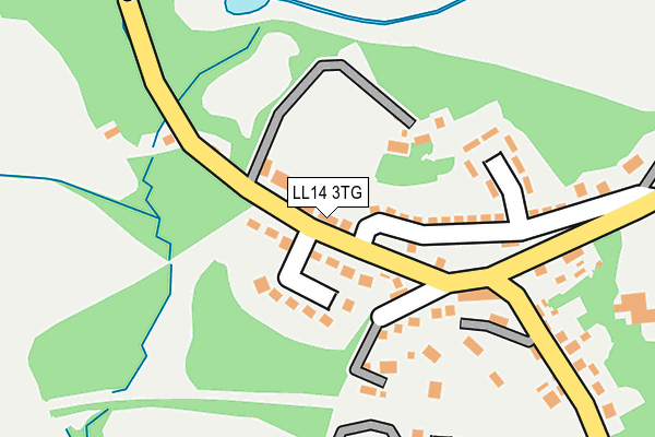 LL14 3TG map - OS OpenMap – Local (Ordnance Survey)