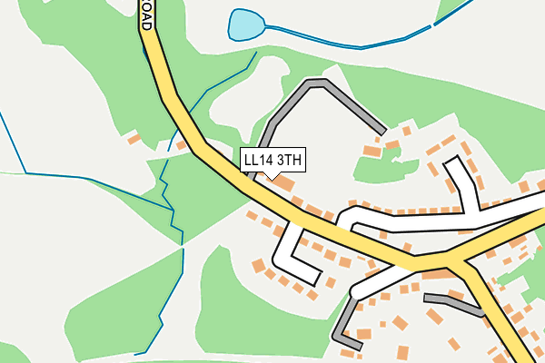 LL14 3TH map - OS OpenMap – Local (Ordnance Survey)