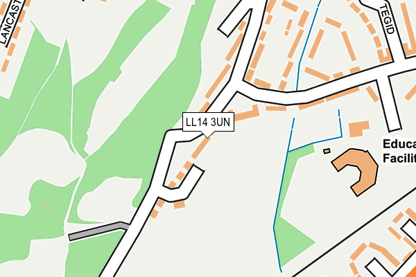 LL14 3UN map - OS OpenMap – Local (Ordnance Survey)