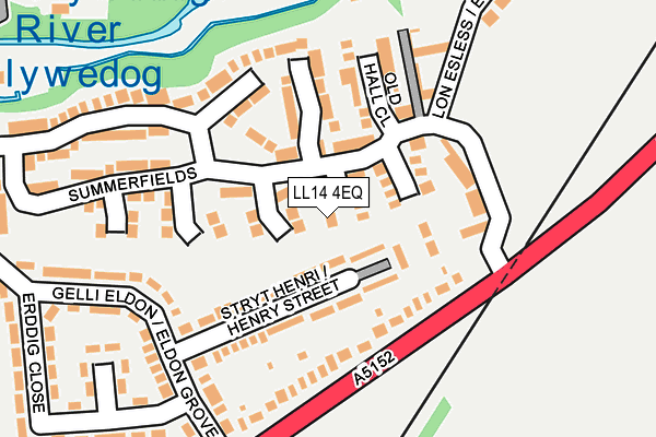 LL14 4EQ map - OS OpenMap – Local (Ordnance Survey)