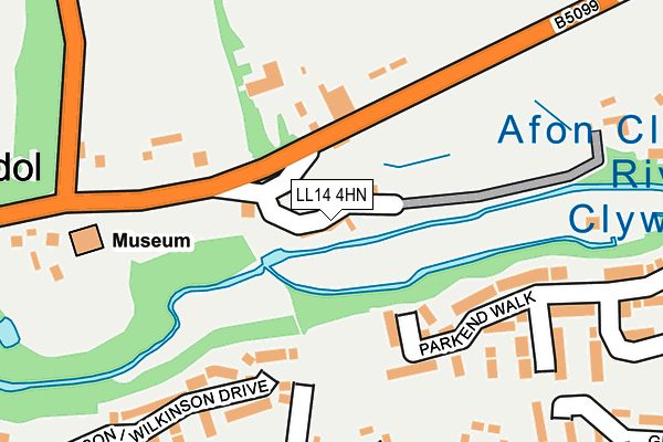 LL14 4HN map - OS OpenMap – Local (Ordnance Survey)