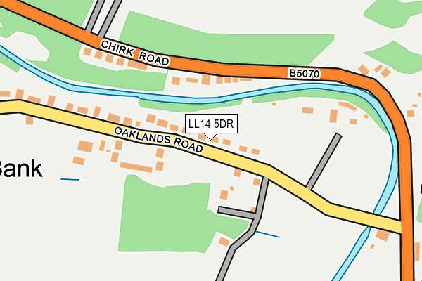 LL14 5DR map - OS OpenMap – Local (Ordnance Survey)