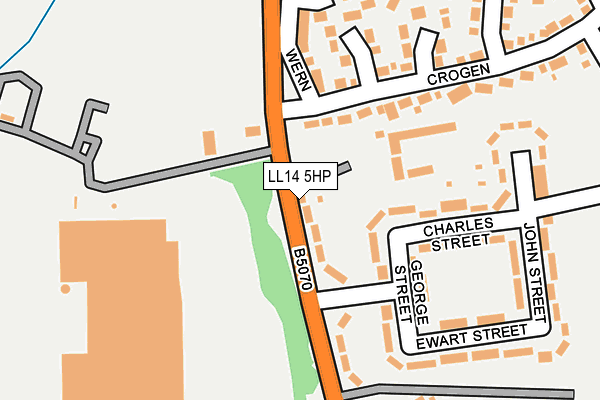 LL14 5HP map - OS OpenMap – Local (Ordnance Survey)