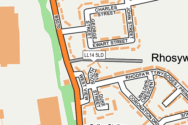 LL14 5LD map - OS OpenMap – Local (Ordnance Survey)