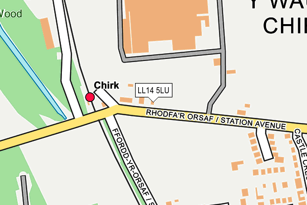 LL14 5LU map - OS OpenMap – Local (Ordnance Survey)