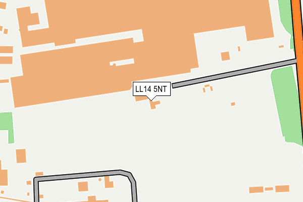 LL14 5NT map - OS OpenMap – Local (Ordnance Survey)