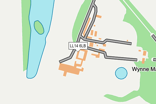 LL14 6LB map - OS OpenMap – Local (Ordnance Survey)