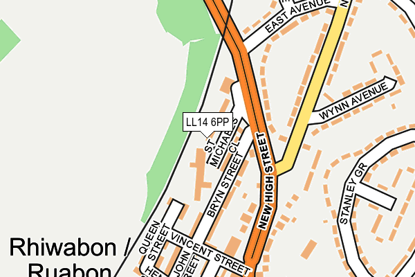 LL14 6PP map - OS OpenMap – Local (Ordnance Survey)