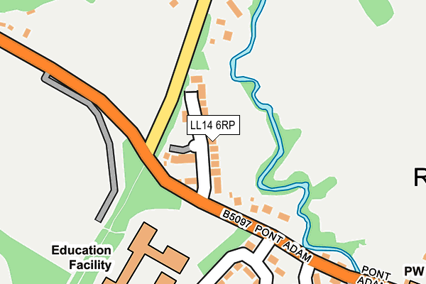 LL14 6RP map - OS OpenMap – Local (Ordnance Survey)